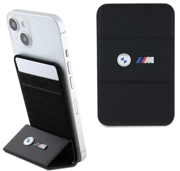 CG MOBILE BMW Wallet Card Slot Stand M Edition Kollektion Kompatibel mit MagSafe (Schwarz)