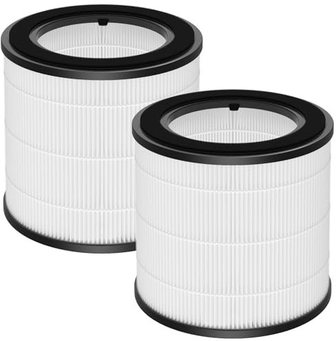 isinlive HEPA Filter Kit for Philips 800 Series Air Purifier, White, FY0293/30, H13, 0.3 Microns, 2 Filters