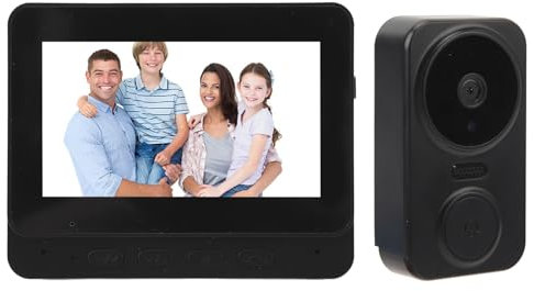 Ring Video Doorbell, Visual Intercom Doorbell Infrared Night Vision Doorbell Camera, 2.4GHz WiFi 2 Way Voice 1080P Wide Angle Lens Wireless Video Doorbell