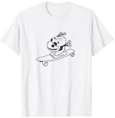Frosch mit japanischer Maske auf einem Longboard. Stilisierte Kunst T-Shirt