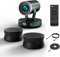 NEARITY Sistema di videoconferenza, 2 microfoni per conferenze A20S, POE Daisy Chain, altoparlante per conferenze USB con microfono per coprire fino a 60 m², webcam PTZ 2K con zoom ottico per videocon
