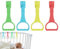 4 Baby-Klimmzug-Ringe – Klimmzug-Ringe Laufstall, Aufstell-Krippen-Ziehringe | Bequemer Baby-Gehassistent und praktischer Babybett-Steh-Ringe, ergonomisches Geh-Trainingswerkzeug (19,6 x 8,4 cm)