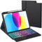 Funda con teclado para iPad 10 Generación 2022/iPad 11 A16 2025 11 pulgadas: Teclado retroiluminado de 3 zonas y 7 colores con trackpad preciso - Teclado QWERTY Desmontable Español Ñ Funda iPad 11a