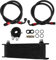 Refroidisseur d'huile moteur, Kit de refroidisseur d'huile moteur | Radiateur de refroidissement pour charges lourdes | Kit de refroidissement de rechange à 13 rangées, radiateur de moteur à