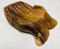 My Square Mile Hand of Hope Bowl Teak Root Wood Vintage Carved Food Snacks Fruit Serving Decor