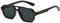 CIKJUK Sonnenbrille Herren Damen Retro Pilotenbrille - Eckig Gläser Vintage Fliegerbrille Rechteckig Piloten Sonnenbrille UV400 Schutz-Schwarz/Schwarz