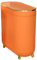 CUCUFA Poubelle de Salle de Bain, Poubelle de Cuisine de 3,2 gallons, Poubelle pour Chambre à Coucher, Poubelle Mince Orange, Petite Poubelle de Salle de Bain