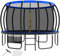 Devoko Trampolin Outdoor Ø 228/305/366/427 cm, vom TÜV Rheinland GS-Zertifikat, Kindertrampolin Gartentrampolin mit Sicherheitsnetz, Rundes Riesentrampolin mit Leiter und Schuhbeutel