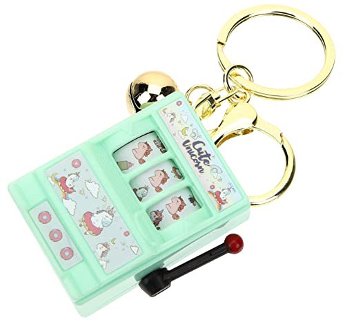 DEARMAMY 2 Stück Rocker-Schlüsselanhänger Gadgets Zinn Füllstoffe Lichtschwert für kinderspielzeug Mini-Spielautomatenspielzeug Handheld-Slotmaschinenspiel Metall Green