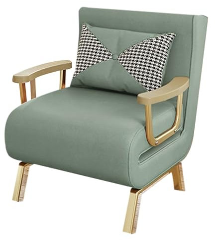 PQXQZ 3-In-1-Multifunktions-Schlafsofa mit Verstellbarer Rückenlehne und Armlehnen Sofa Bed Umwandelbares Bettsofa für das Wohnzimmer(Green,66cm/26in)