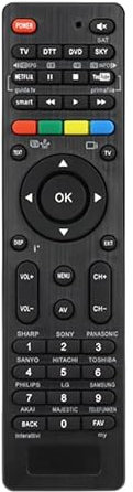 Mando a Distancia 4 en 1 Universal for TV TDT DVD Búsqueda con una tecla Coincidencia automática