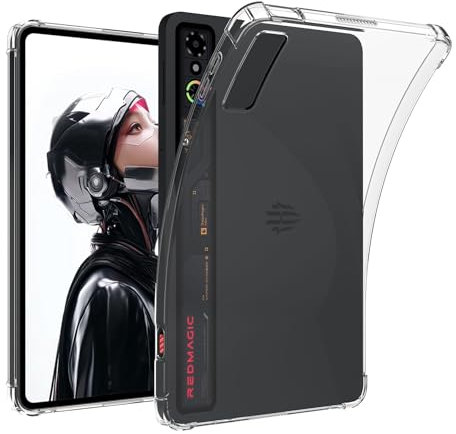 QJONSIU Funda Compatible con RedMagic Astra Gaming Tablet, Protección Airbag Funda Protectora Ultrafina, TPU Blanda Transparente Case