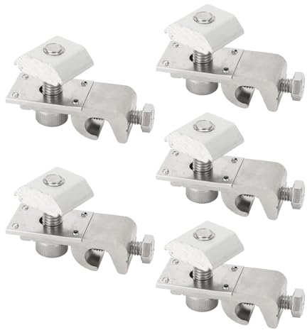 Cosses de mise à la terre pour panneaux solaires, 5 pièces, système de montage PV, Clips métalliques, serre-câbles, support, Clip de terre