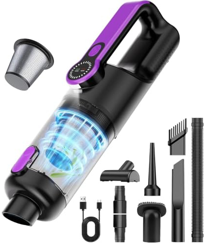 Aspirapolvere per Auto 26000 PA 4 in 1, Multifunzione Potente Senza Fili