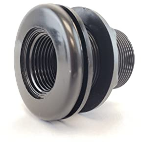 Lifegard Aquatics 1/2-Inch Double Threaded Bulkhead