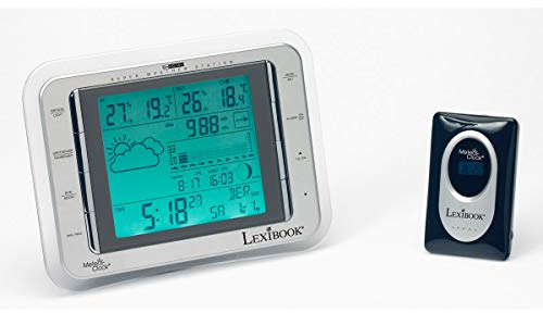 Lexibook SM1670 - Wetterstation Meteo Clock Pure, weiß/Silber