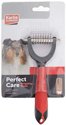 Karlie Entfilzer mit Griff L: 8 cm B: 7.5 cm H: 3.5 cm rot-schwarz