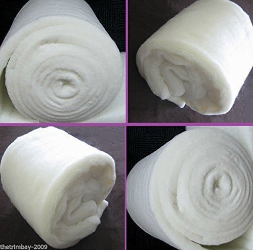 3 Metres Fire Retardant Premium Polyester Wadding - Quilting & Upholstery Padding - 4 oz - 150cm Wide