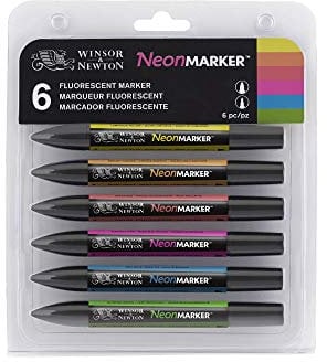 Winsor & Newton ProMarker - Set of 6 - NEONMARKER