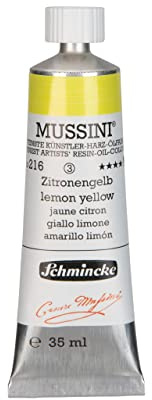 Schmincke MUSSINI® - finest artist's resin oil colors, lemon yellow - 35 ml
