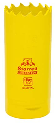 Starrett Bi métal Deep Cut Scie cloche, 29 mm, dch0118