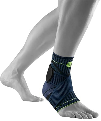 Bauerfeind Sports Ankle Support - Ankle Brace for Stabilization & Protection - Figure-8 Taping Strap - Targeted Compression - Lightweight & Durable (Black, X-Small/Left)