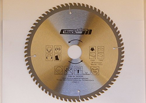 1 HM Kreissägeblatt für Aluminium und Kunststoff - 72 Zähne – Ø 210 x 30 mm/Sägeblatt/Kreissägeblätter