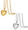 JewelryWe Schmuck 2pcs Edelstahl Foto Medaillon zum Öffnen Photo Bilder Amulett Silber/Gold Love You Herzanhänger Halskette Kette mit Anhänger für Damen Mädchen - Kostenlose Gravur