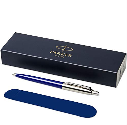 PARKER - Stylo à bille Jotter avec étui en velours dans une boîte cadeau - encre noire - bleu