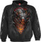 Spiral Draconis Uomo Felpa con Cappuccio Nero L 100% Cotone Regular