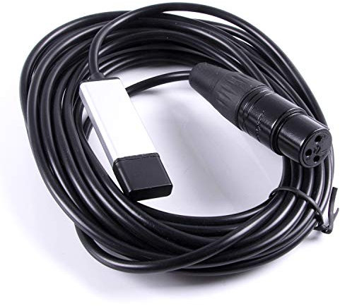 USB zu DMX Schnittstellenadapter RS485 Konverter seriell 3PIN XLR LED DMX512 Freestyler Software PC zu Bühnenbeleuchtung Kontrolle Dimmer-Kabel mit FTDI Chip Unterstützung Win10 Mac OS (16 ft)