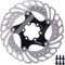 YBEKI Fahrrad Bremsscheibe (140/160/180/203mm) – Edelstahl Floating Rotoren mit 6 Titan-Schrauben | Ultra-Leicht (ab 86g) & CNC-gefräst | Hochwertige Kühlflügel-Design für MTB, Rennrad, BMX