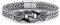 Zysta Herren Armband Keltischer Knoten Unendlichkeitszeichen Armband Edelstahl Panzerkette Armband Cuban Link Wikinger Gotik Biker Armreif für Männer Papa (Non gravur)