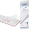 [Nicht für Version 2024 A3119] Tastaturabdeckung für iMac Magic Keyboard (europäisches Layout 7 Formen-Eingabetasten) (Modell A2520, Touch-ID-Version, mit Zahlen-Taste), ultradünne, transparente