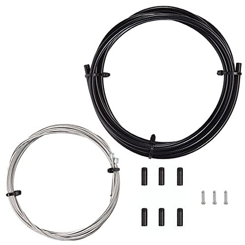Vitel Cycles Shift Cable Kit Front and Rear Set with Black Housing for Shimano/Sram Mountain | Hybrid | Road Bike