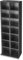 Lillyvale2 CD Bookcase Storage Shelf Case Cabinet Rack Unit Tower Organizer Adjustable Wooden Book Bluray Video Games Up To 224 CD's (Black)