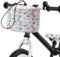 ANZOME Fahrradkorb vorne für Kinder Lenkertasche mit wasserdichter Abdeckung, Kinderfahrrad Lenkerkorb für Mädchen Fahrrad Zubehör passend für die meisten Kinderfahrräder, Laufrad, Dreirad, Rollar..