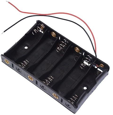 AA x 6 Open Style Battery Holder Case With Flying Leads