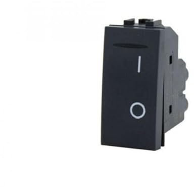 Interruttore bipolare 01 Art compatibile Bticino Livinglight L4002N 16A nero - 802N