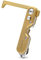 KeySmart Multitool - 4 in 1 No Touch Door Opener Keychain, Button Pusher, Touchscreen Stylus, Bottle Opener in Brass
