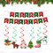 Frohe Weihnachten Wimpelkette DIY Papier Weihnachtsbuchstaben Schwalbenschwanz Heimdekoration Hängebanner Partyzubehör