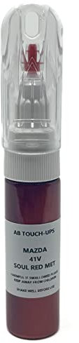 TOUCH UP PAINT FOR MAZDA 41V SOUL RED MET TOUCH UP PAINT PEN/BRUSH