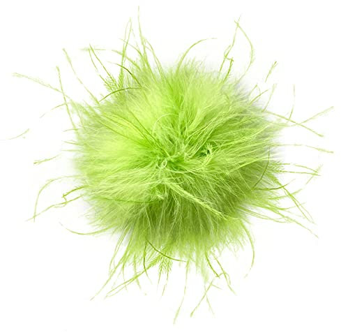 Feder Brosche, Vintage Natürliche Straußenfeder Damen Fascinator Elegante Ansteckblume Brosche Blume Brosche Hutfeder Brosche Anstecknadel Abzeichen für Anzug Hüte zum Hochzeit Bankett Party