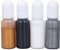 Hztyyier 4 PCS Résine Époxy Pigment Coloré Durable Résine Liquide Colorant Colorant pour DIY Art Coloration Peinture Coulée Figurines (Set 9 Blanc, Gris Argent, Or, Noir)