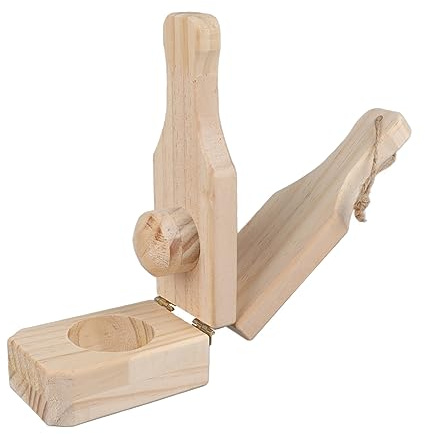 Prensa de Plátano, Tostonera de Madera, Triturador de Plátano, Plátano Frito Reutilizable, Máquina de Plátanos Rellenos con Cordón Colgante