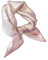 Cebilevin Foulard en 100% Soie Naturelle Douceur Elégance Raffinement Imprimé Floral (rose clair)