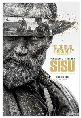 DEZARO Sisu Filmposter auf Leinwand, Poster, Wandkunst, Dekor, Bild, Gemälde für Wohnzimmer, Schlafzimmer, Dekoration, ungerahmt, 30 x 45 cm