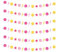 Qpout 6pcs Preppy Hot Pink Party Dekorationen Happy Face Banner Preppy Schulbedarf Preppy Party Dekorationen Preppy Gesicht hängende Banner Hintergrund für Mädchen 2000er Geburtstagsfeier