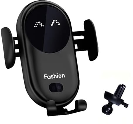 2025 Gumaxx Phone Holder, Handyhalterung Auto mit Ladefunktion, 360° Drehbar Handyhalterung, Schnell Aufladende Kabelloses Autoladegerät, Wireless Car Charger, Handyhalter für Auto Lüftung (schwarz)