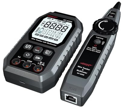 Pro'sKit NF-8509 2-in-1-Netzwerkkabeltester, Multimeter, Leitungsfinder für POE-Test, NCV, AC, DC, LCD, Voltmeter, Ethernet-Draht-Tracker